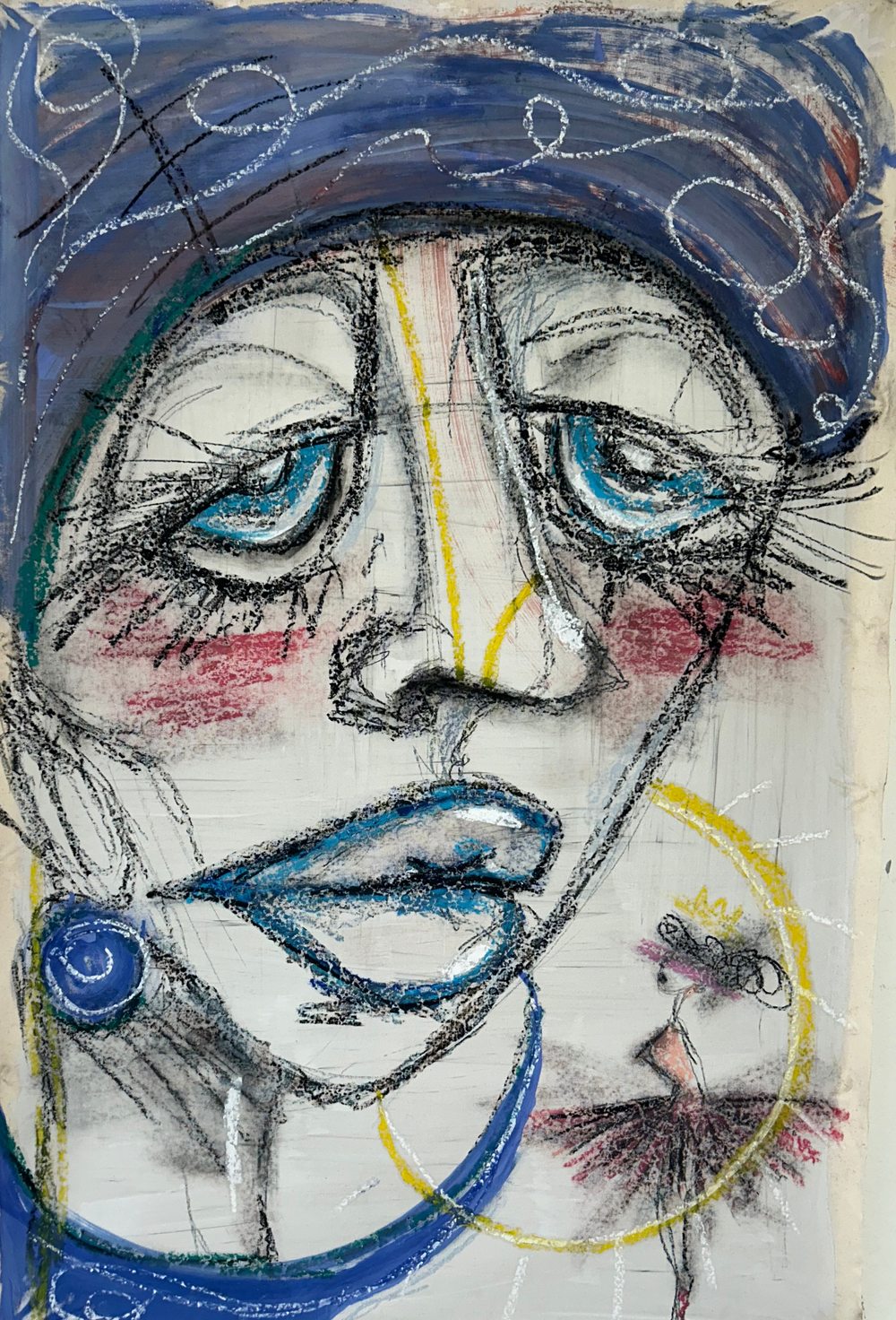“Dear, higher self”  53 × 36 in