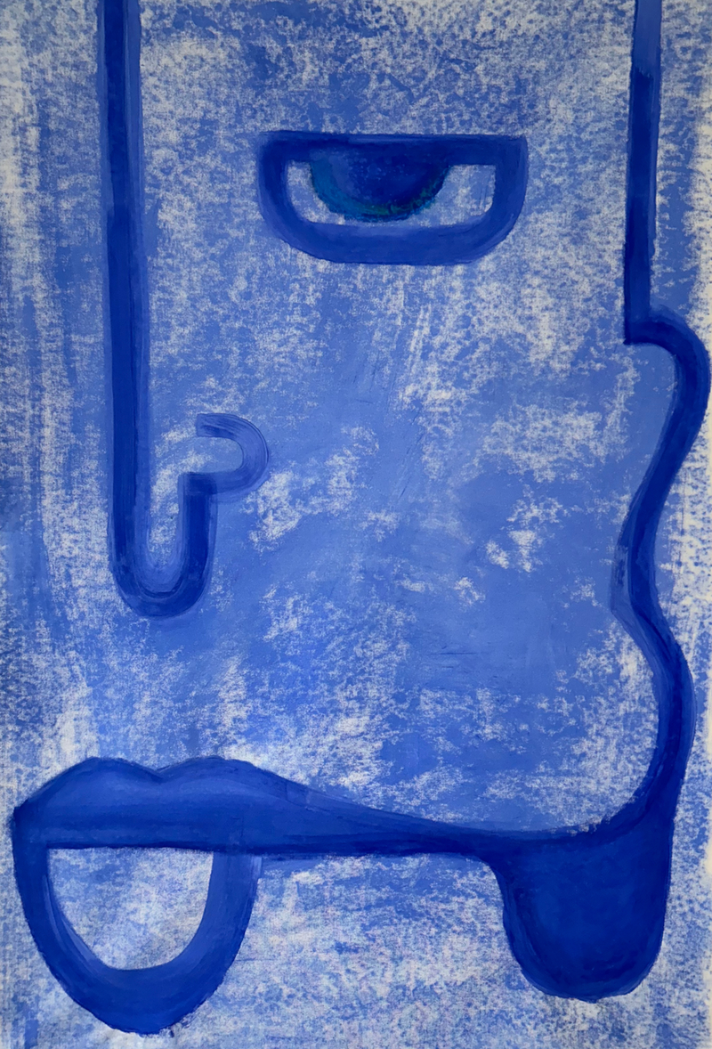 “Moon Man” 53 x 36 in