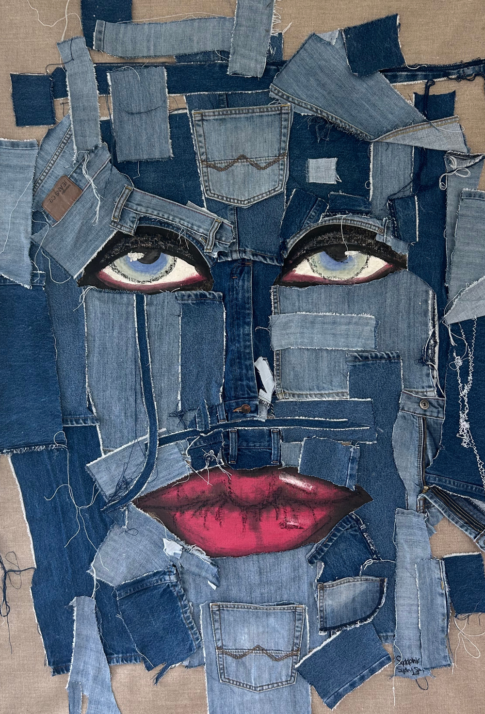 “Blue Jeans” 53 x 36 in