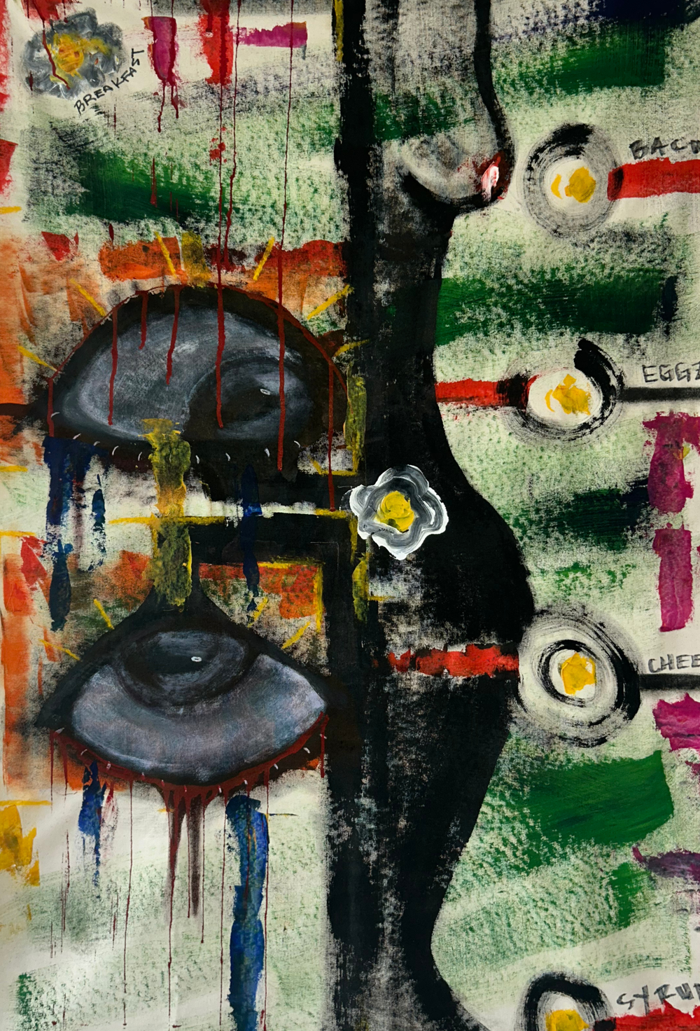 “Scrambled Eggs”  53 × 36 in